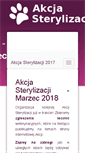 Mobile Screenshot of akcjasterylizacji.pl