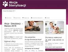 Tablet Screenshot of akcjasterylizacji.pl
